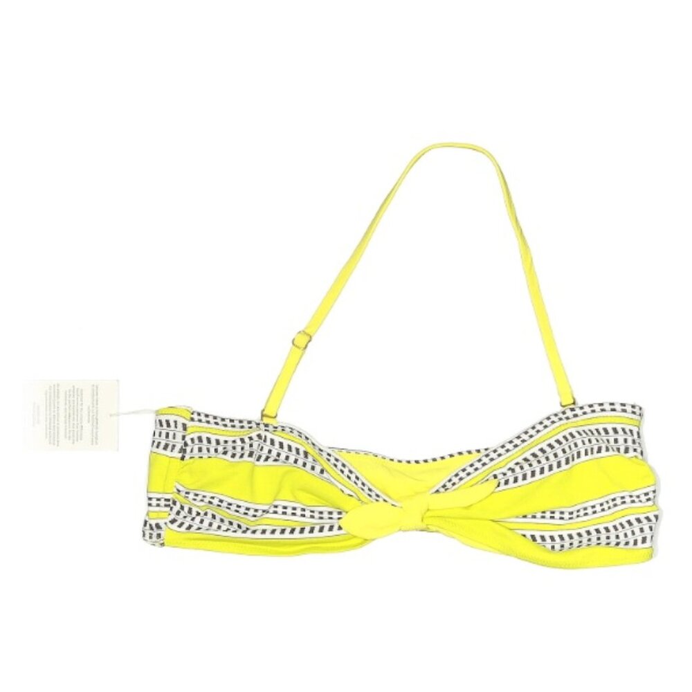 NWT LemLem Amira Tie Front Bikini Top Yellow Women's Size Large